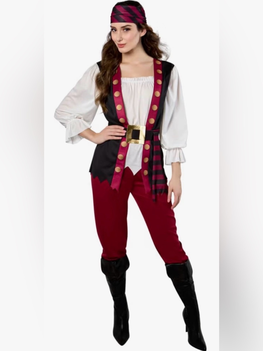 Rubies Lusty Pirate Costume for Adults, Women's Costume L 12-14
